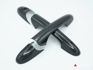 FIAT 500 Exterior Door Handle Kit - Carbon Fiber 